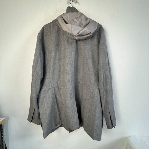 Peter Millar Collection Mens Mirabeau Water-Repellant Wool Field Jacket XL Gray - Picture 2 of 10